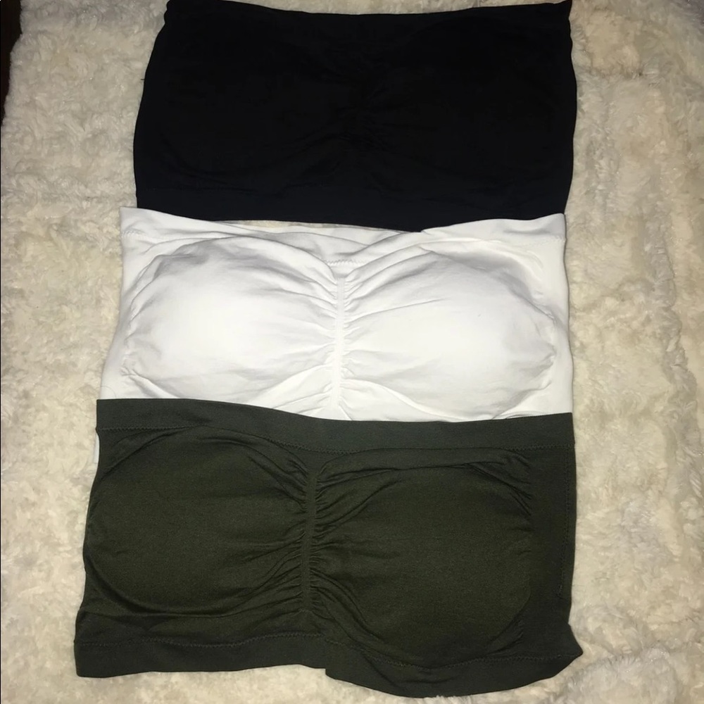 Plus Size strapless Bandeau bra top